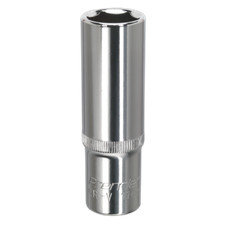 Sealey WallDrive Socket 17mm Deep 1/2"Sq Drive Fully Polished - SP1217D