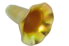 Art Glass Gold Aurene Lamp Shade