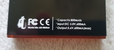 Amacrox Powerbank Battery Plus mit 9 Adaptern 800 mAh - PDA -  NEU in der OVP