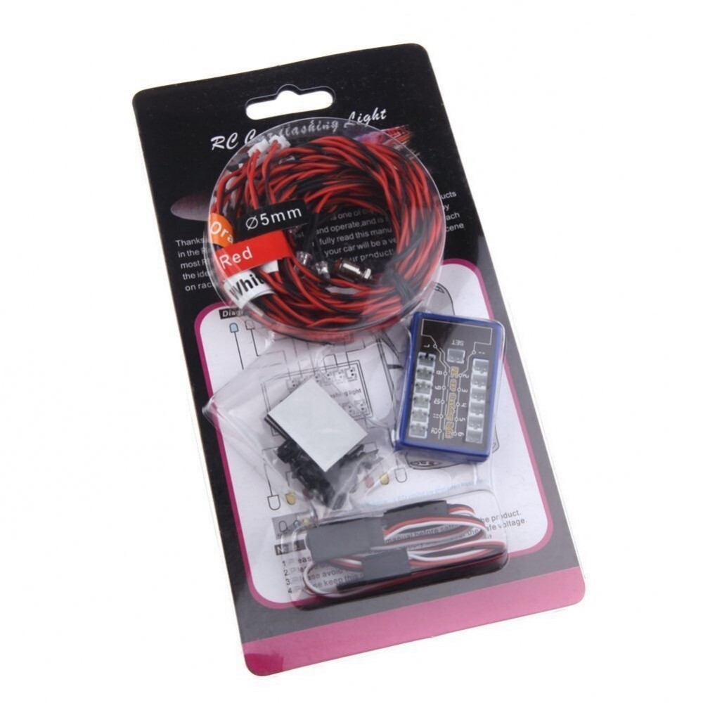 12 LED RC Car Light Assemble Lighting System Kit Simulation Flashing Lights DC