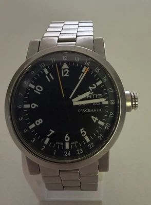 Fortis Spacematic GMT Automatic 20 ATM – mit Originalarmband – Ref. 624.22.148 - Bild 1 von 4