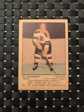 1951-52 Parkhurst #26 Bill Quackenbush Boston Bruins Vintage Rookie Card! VG