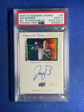 2020 Goodwin Champions Joe Burrow Exquisite Rookie Auto On Card ##61/99 Psa 9