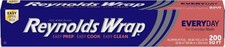 Wrap Everyday Strength Aluminum Foil Roll Freezer Safe and Grill Safe Great