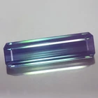 4.50CT LOVELY VVS OCTAGON MULTI COLOR GREEN & BLUE UNHEATED TOURMALINE NATURAL