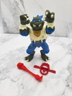 Vintage 1993 TMNT Universal Monsters Wolfman Leo Leonardo Figure with Staff