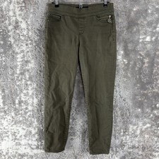 Tommy Hilfiger Size 4 Gramercy Ankle Stretch Casual Pants Olive Green Pull On