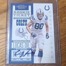 2012 Panini Contenders Rookie Ticket Autograph Coby Fleener #221 Colts NFL