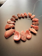 Rhodochrosite gemstone smooth nugget beads size 26-13 mm 8 Inches Strand BA-42