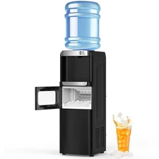 Electactic Water Dispenser with Ice Maker Function, Top Loading Hot and Cold