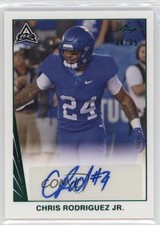 2021 Leaf Memories 1990 Base Green Spectrum 34/35 Chris Rodriguez Jr Auto 1b8