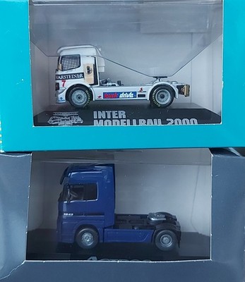 MB Atego Renntruck Intermodellbau 2000 von MGM & MB Actros 1843 Wiking 1:87 OVP
