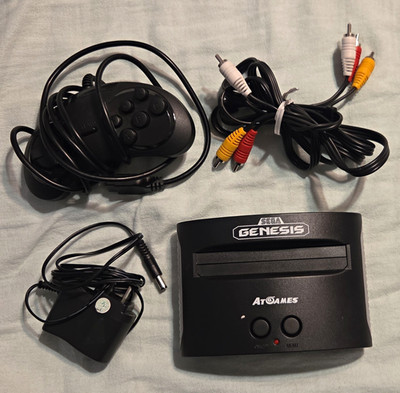 AtGames Sega Genesis Classic Console Built-In Games, Wired Controller, AV, NTSC