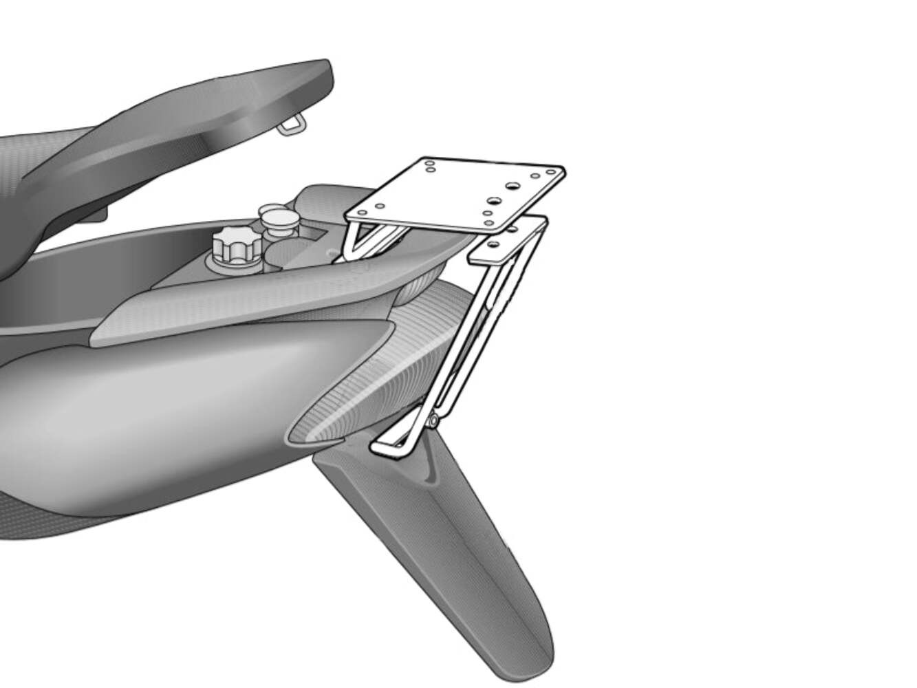 Shad Top Case Fitting Kit For Yamaha Jog Ii (02-18) - Image 2