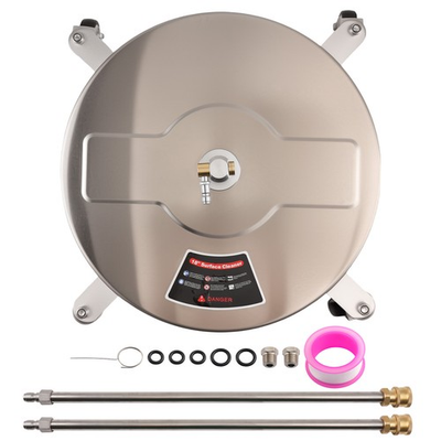 #ad Pressure Washer Surface Cleaner 4000 PSI with 4 Wheels 2 Extended Wands Steel $94.10