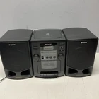 Sony CFD-Z110 Portable Stereo Boombox CD Cassette AM/FM AUX Tested Working
