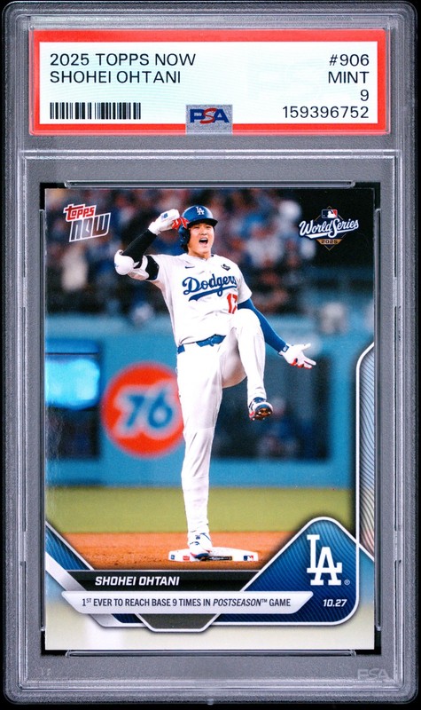 2025 TOPPS NOW #906 SHOHEI OHTANI PSA 9