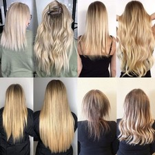 Double Pull Full Virgin Real 50g Hair Extension Long With Weft Invisible Skin We