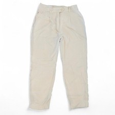 Vintage Escada Wool Trouser Pants Tan Cream 80s 90s 26  waist made in Germany