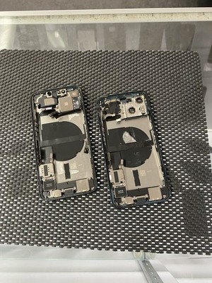 Lot Of 2 Apple iPhone 13 Midnight Housing Frame Some Components Still In - O1