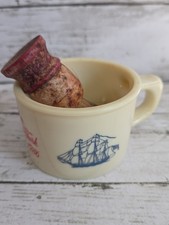 OLD SPICE SHIP GRAND TURK SALOM 1786 SHIP RECOVERY 1794 SHAVING MUG And BRUSh