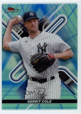 2022 Topps Finest Blue/Aqua Vapor Refractor /250 Gerrit Cole #75 1k9t