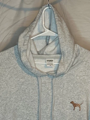 UNDERCOVER Felpa con cappuccio ROSA Victorias Secret rosa outfit logo. Taglia XL