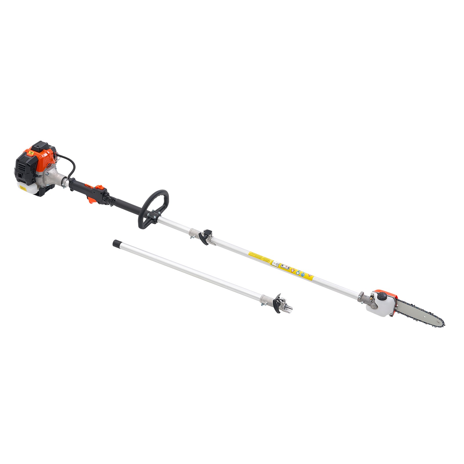 VEVOR Gas Pole Saw 25CC 2-Stroke Extendable Cordless Tree Trimmer 8 in Cutting