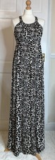 New Look Size 12 Strappy Leopard Print Long Summer Dress - VGC