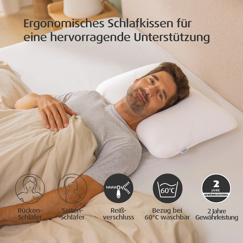 TEMPUR® Symphony Schlafkissen - mittelfestes Liegegefühl in 3 Größen - Bild 2 von 4