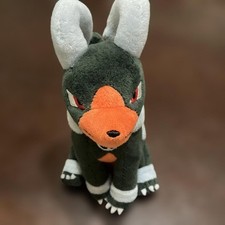 Pokemon Center Official Houndoom Plush Toy Pokemon Fit Series 2020 Black Orange
