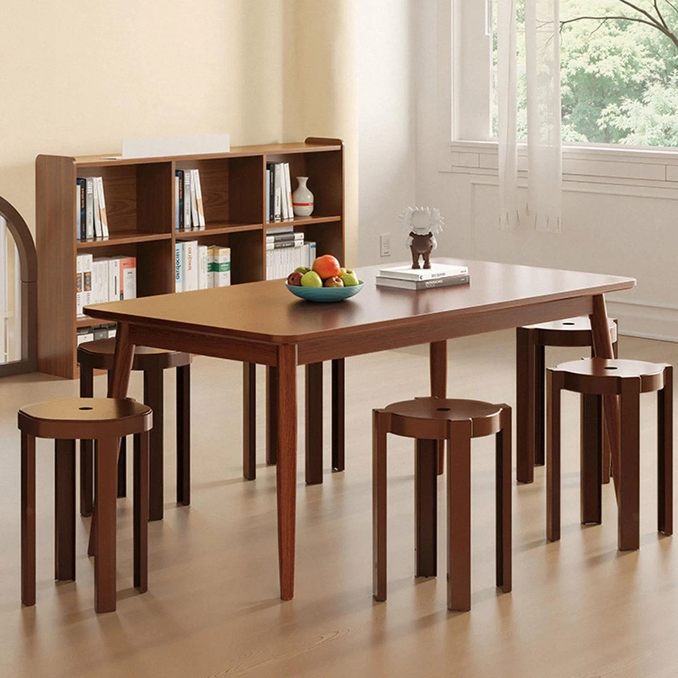 Stackable Stools Set with Wheels Stacking Stools Set Space Saving Elegant Sofa - Image 3 of 4