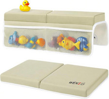 Water-Resistant Baby Bath Kneeler and Elbow Rest Pad Set, Soft Painless Tub Knee