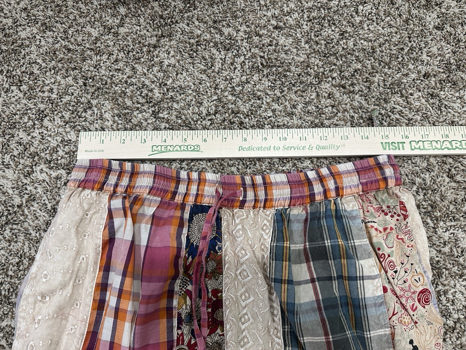 YOUNG THREADS VINTAGE TIERED PATCHWORK PANTS XL - image 10
