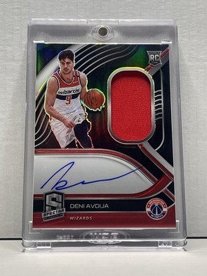 2020-21 Panini Spectra Deni Avdija Patch Auto /149 RC