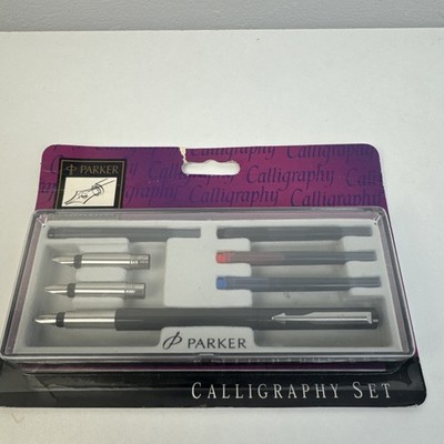 Parker - Vector Calligraphy 3 Federset schwarz Füllfederhalter - Vintage - verpackt l@@k!!