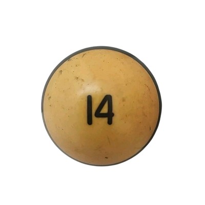 Vintage Replacement #14 Billiard Pool Ball Standard Regulation 2 1/4'' Diameter