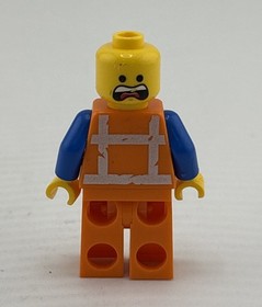 Lego Emmet Piece Resistance Minifigure Lego Movie 70810 No Hair.