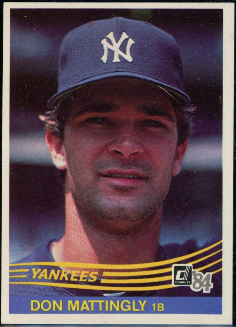 1984 DONRUSS DON MATTINGLY ROOKIE CARD RC #248 B