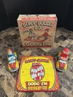 VINTAGE 1950'S MARX THE DIPSY DOODLE BUG DODG’EM CARS WIND UP COMPLETE WITH BOX