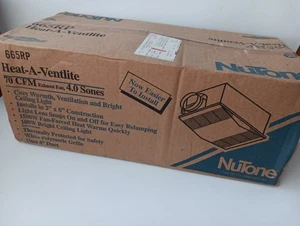 NuTone 665RP 70 CFM Ventilateur d'échappement de plafond & 1500 Chaleur Watt NEW