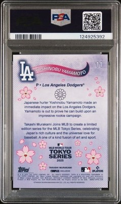 🔥🔥🔥PSA 10🔥🔥🔥2025 Topps Murakami YOSHINOBU YAMAMOTO Tokyo