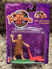 Flintstones Movie Barney Rubble Mowing the Lawn 4" Figure Vintage 1993