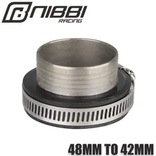 NIBBI Carubretor Air Filter Cleaner Adapter Neck 48mm-44mm 18.9" to 1.73" PE PWK