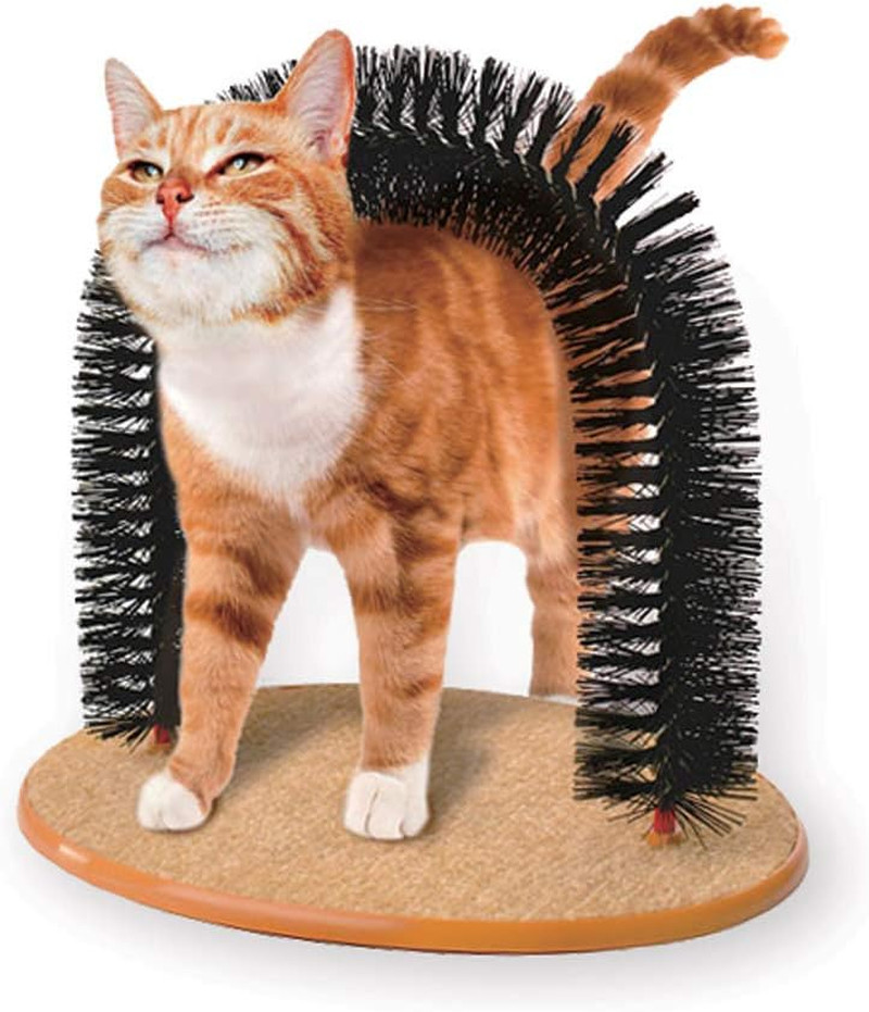 Arco Massaggiatore Gatto D-Mail con Base Tiragraffi - Design 3-in-1