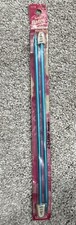 Susan Bates 10" Silvalume Afghan Crochet Hook U.S. H8 5.00mm Set Of 2