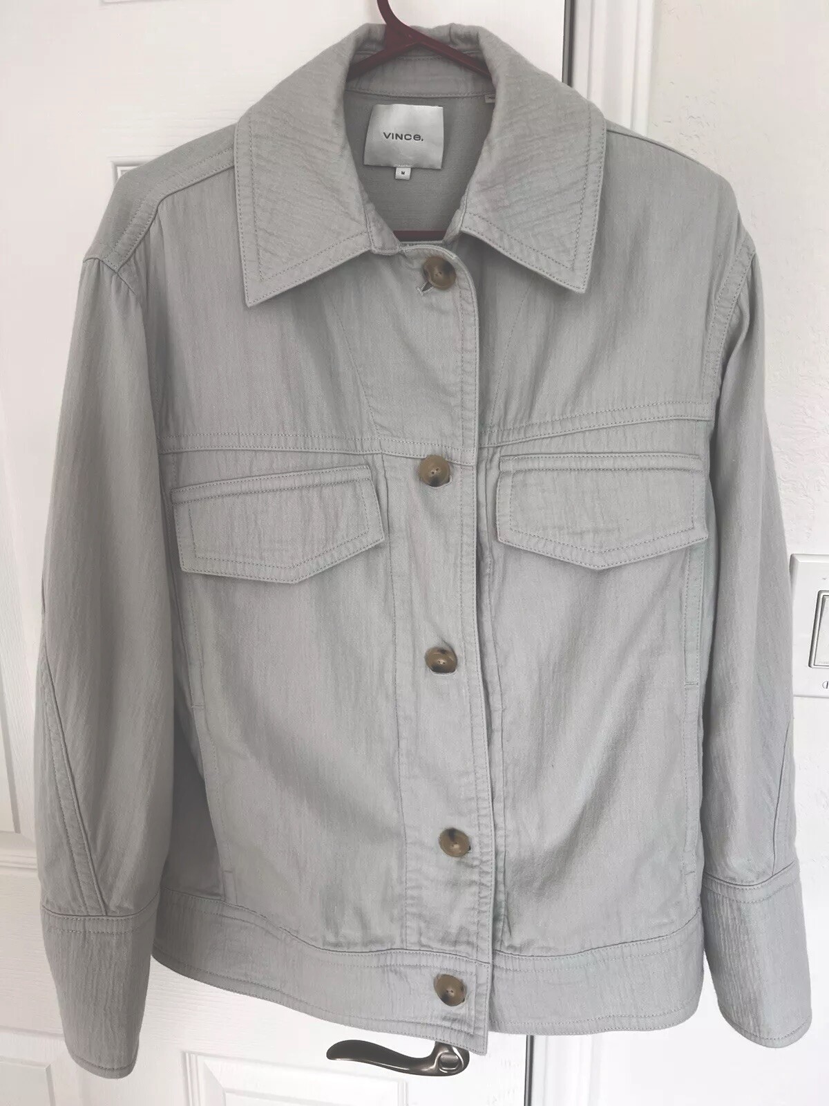 Vince Button Jacket Size Medium - image 6