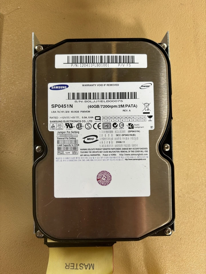 Samsung SP0451N 40GB Internal 7200RPM 3.5" HDD - Image 4 of 4
