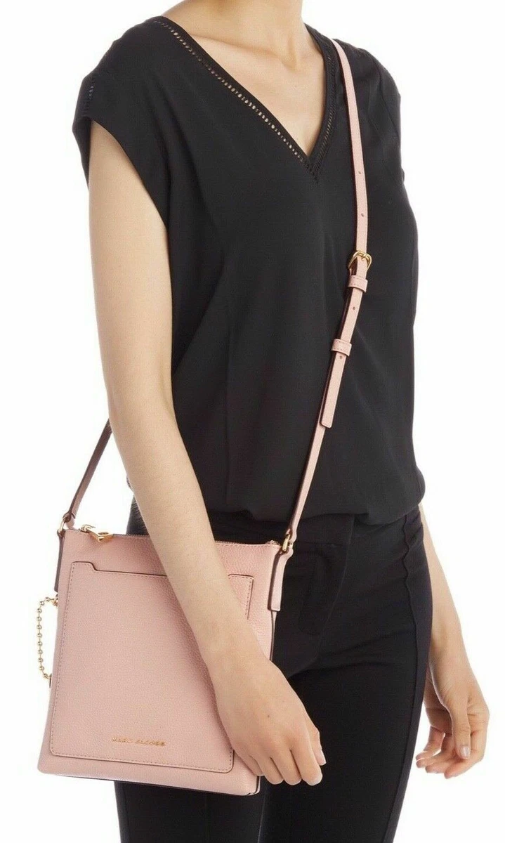 New MARC JACOBS TOURIST Rose Pink Leather Crossbody Bag M0013949
