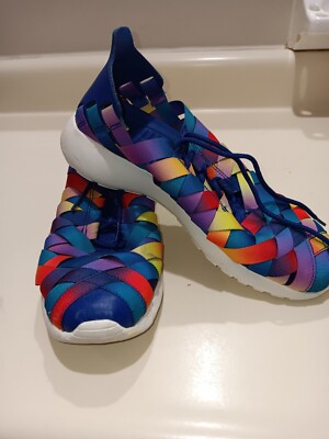 Unique Nike Roshe Run Woven Ribbon Rainbow Limited Edition